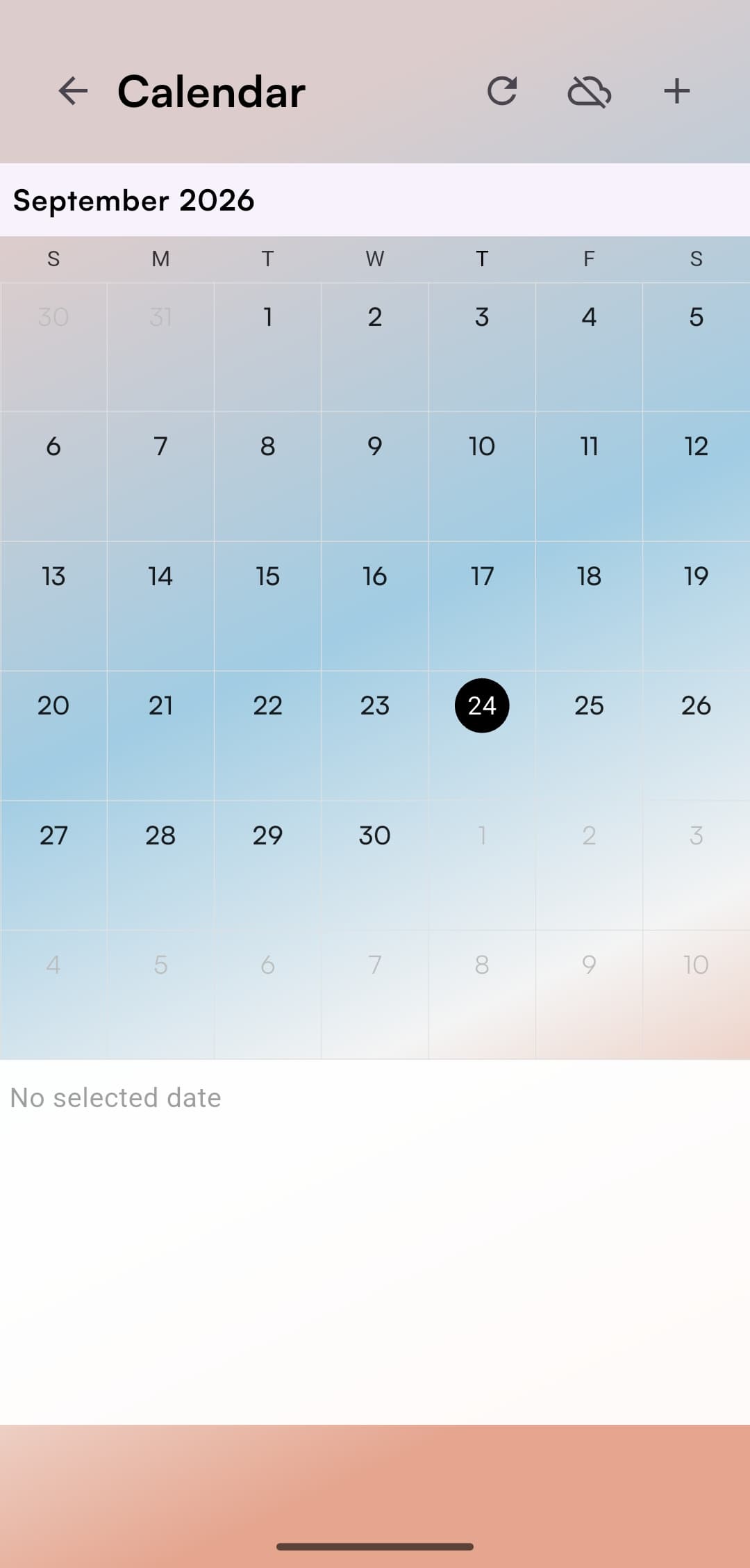Calendar and Weather Recommendations