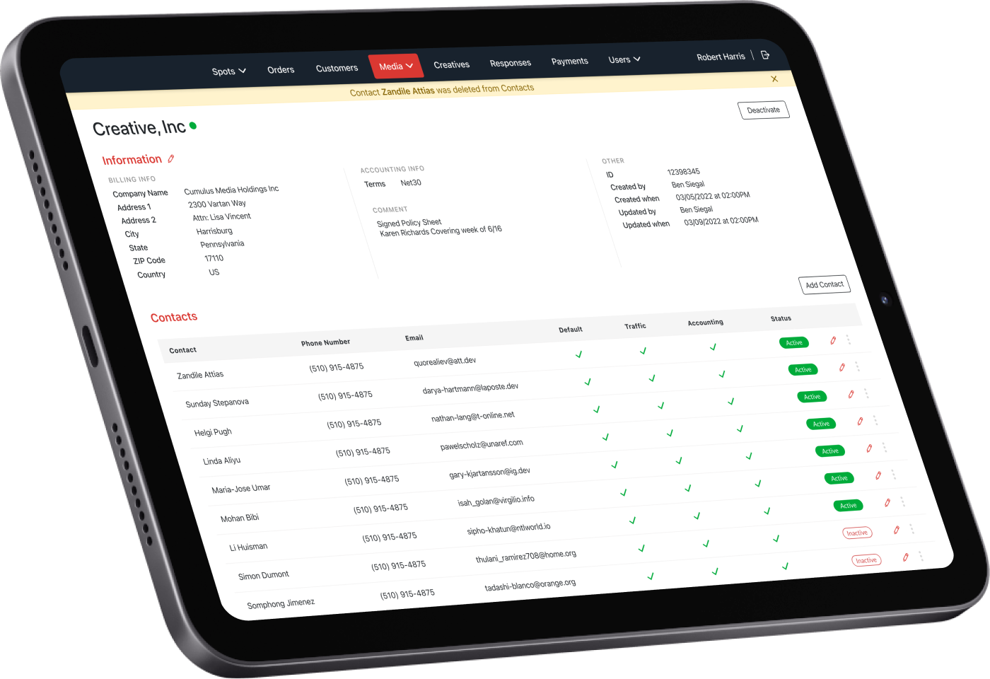 A media buying system for a leading US-based advertising agency