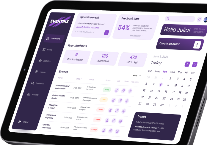 Event platform for indie organizers across Europe