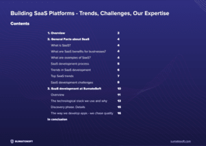Building SaaS contents
